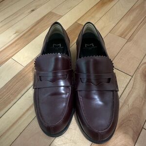 Marc Fisher Burgundy Leather Loafers